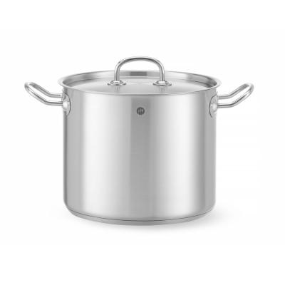 Vysoký hrnec s poklicí, HENDI, Kitchen Line, 9L, ⌀240x(H)200mm | 837306